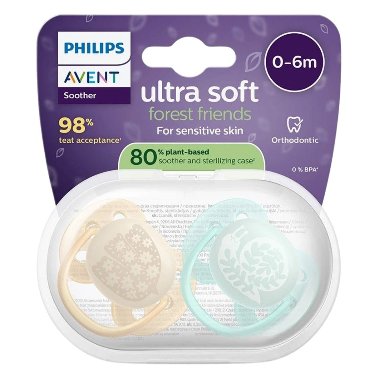 Philips Avent Ultra Soft Schnuller 0-6 m - 2 Stück