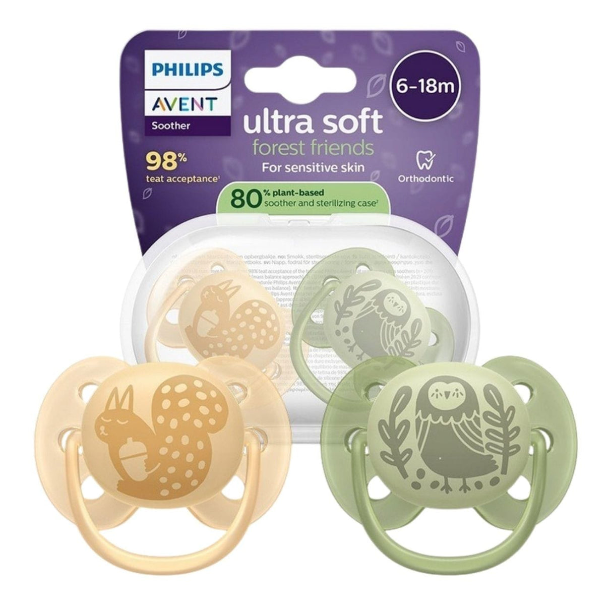 Philips Avent Ultra Soft Schnuller 6-18 Monate - Doppelpack