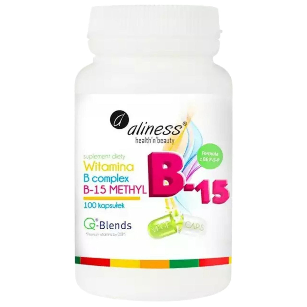 Aliness Vitamin B Complex B-15 Methyl Vege - 100 Capsules