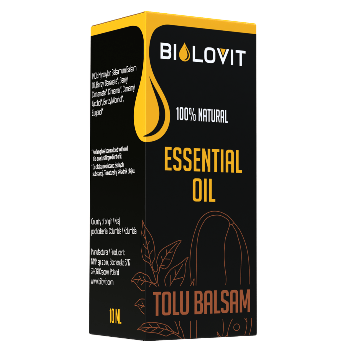 Bilovit Tolu Balsam Essential Oil - 10 ml