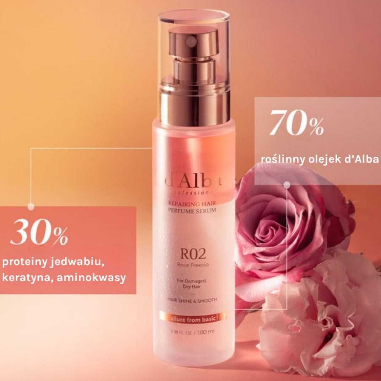 D'Alba Professional Repairing Regenerating Hair Serum - 50 ml