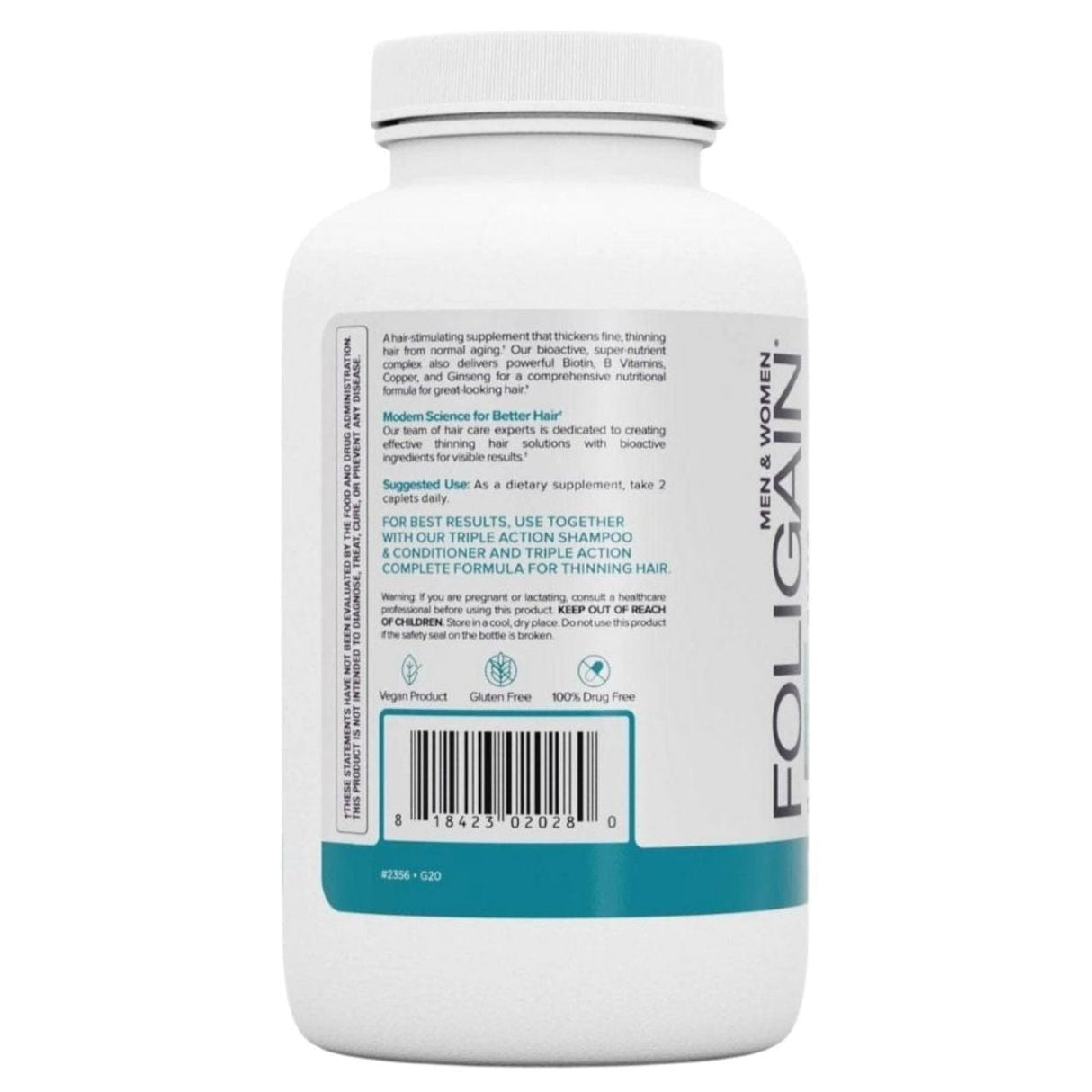 Foligain Hair Stimulating Supplement - 120 Tablets