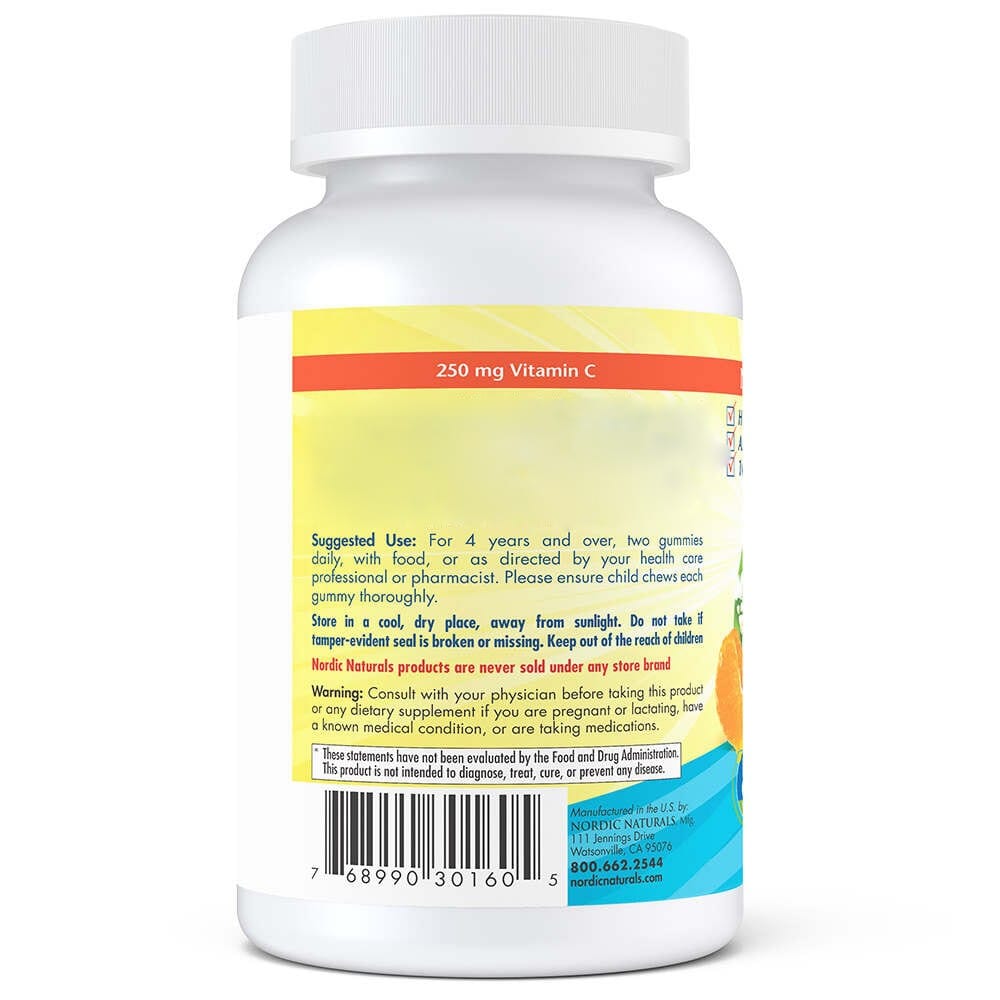 Nordic Naturals Vitamin C for Children, Tangerine - 60 Gummies