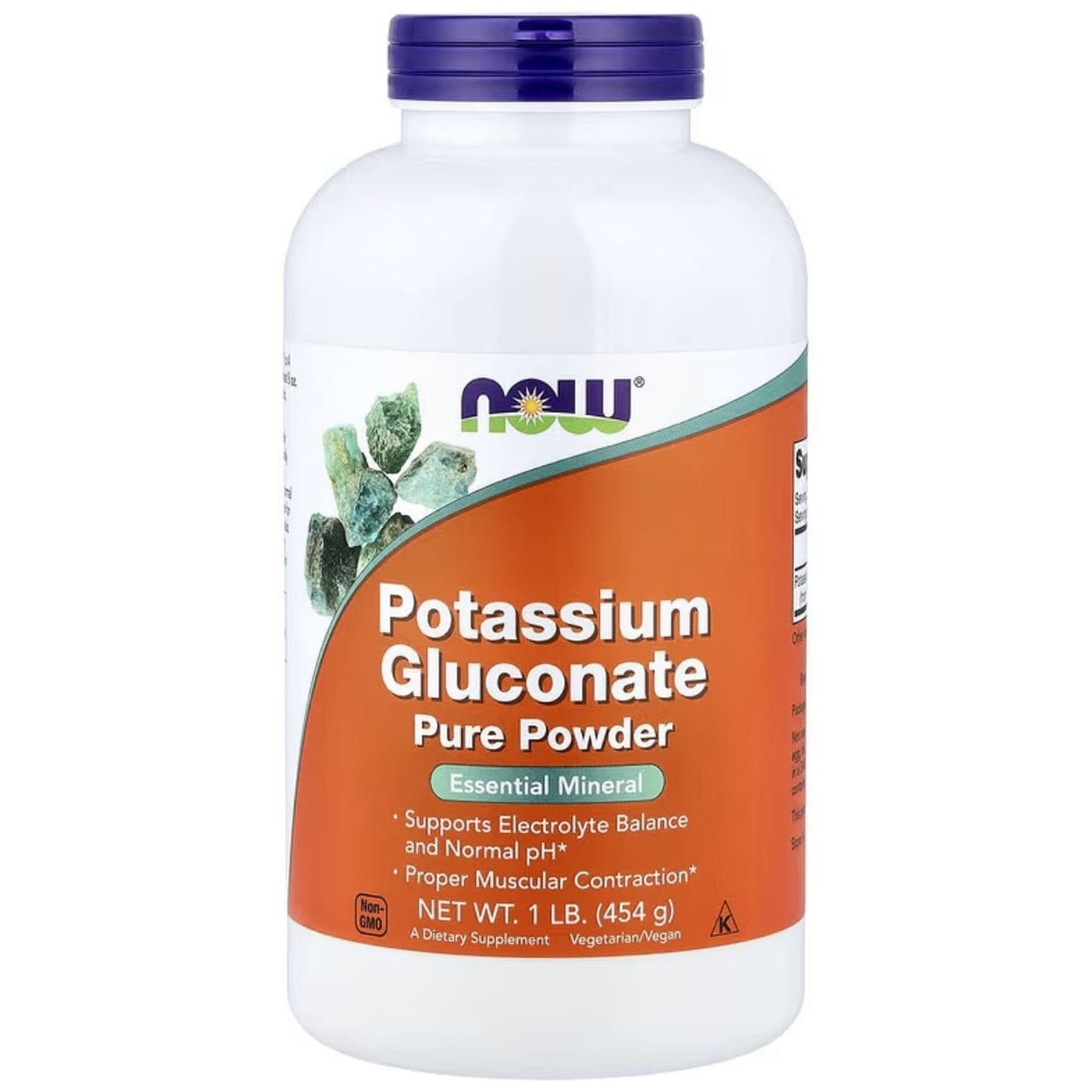 NOW Foods Potassium Gluconate Powder - 454 g