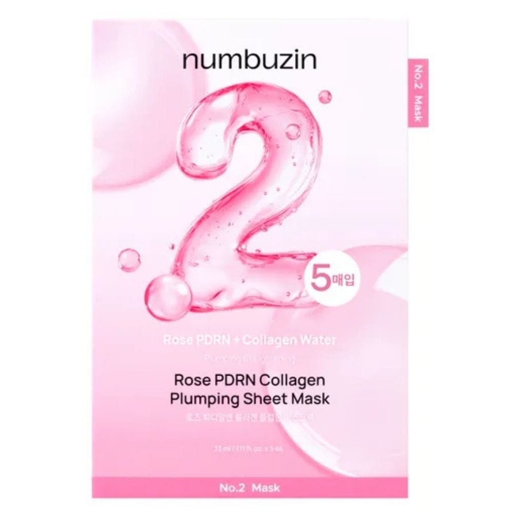 Numbuzin No.2 Rose PDRN Collagen Plumping Sheet Mask - 4 Pieces