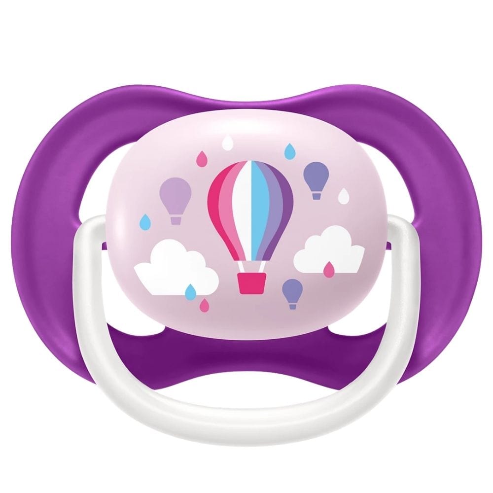 Philips Avent Ultra Air Pacifier, 6-18 Months, Girl - 2 Pieces