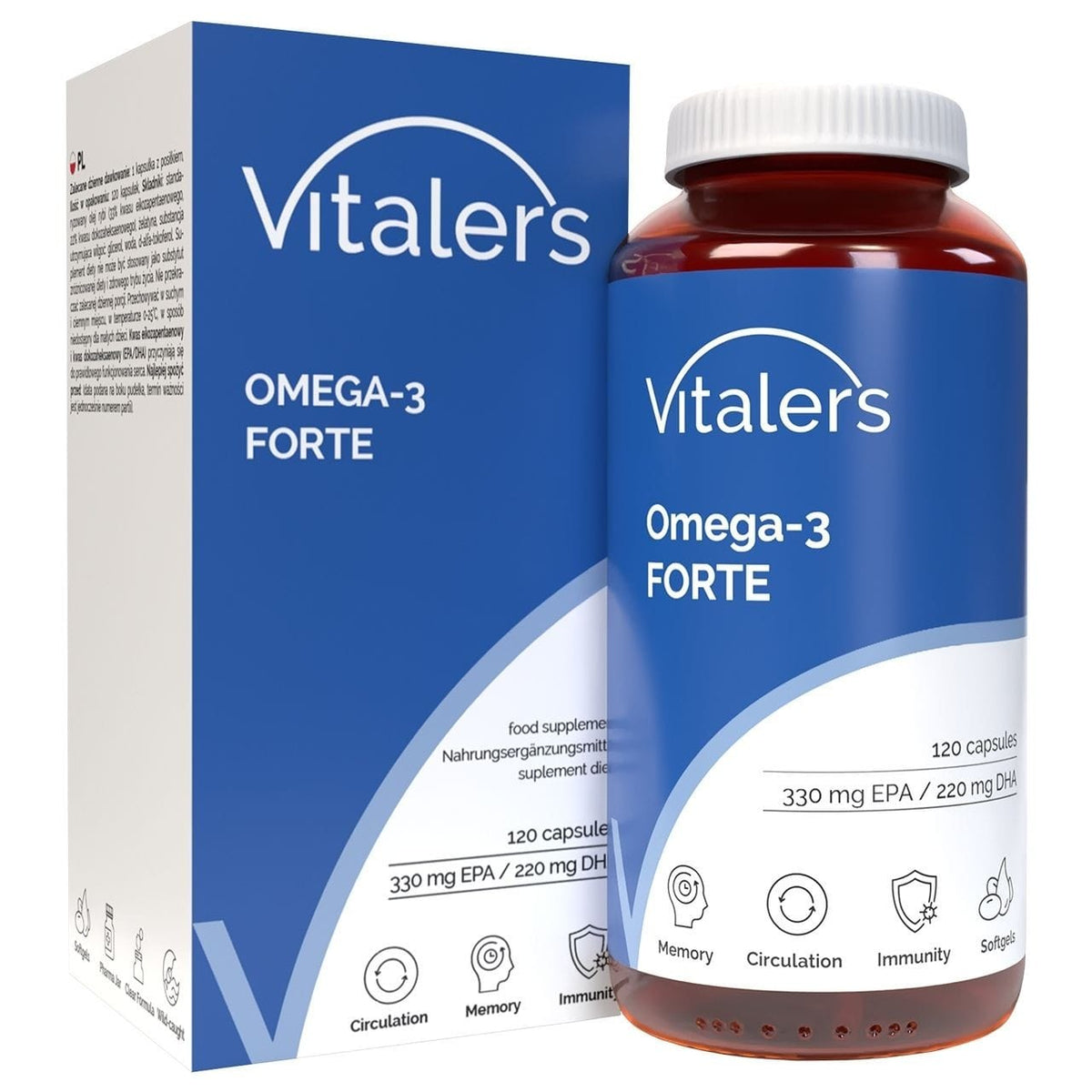 Vitaler's Omega-3 FORTE 1000 mg - 120 Capsules