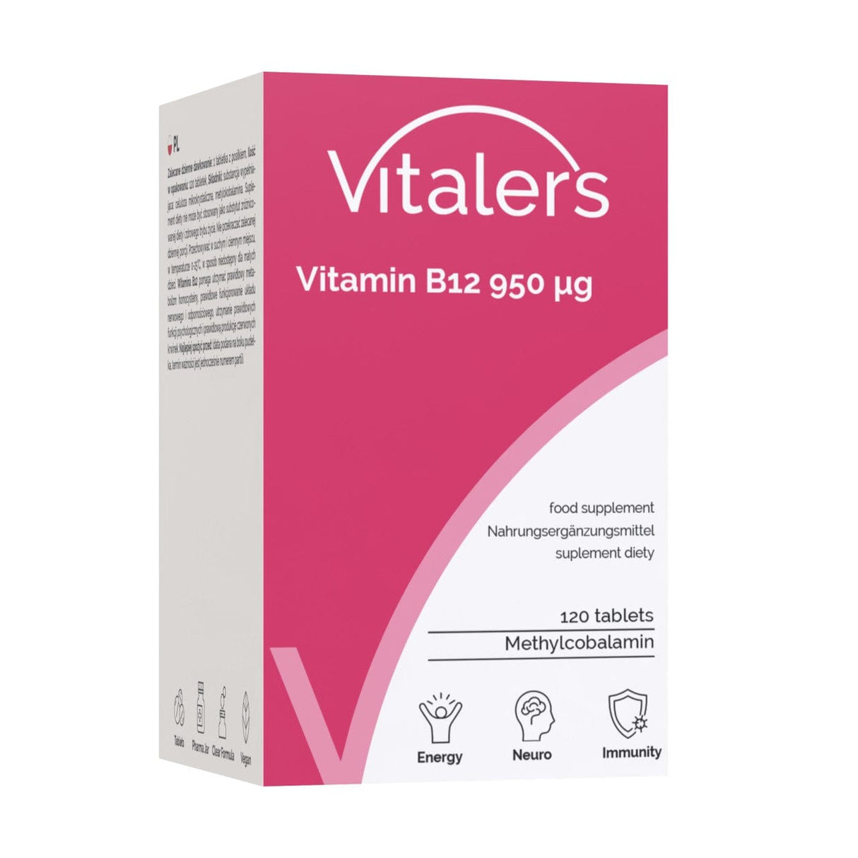 Vitaler's Vitamin B12 950 mcg - 120 Tablets