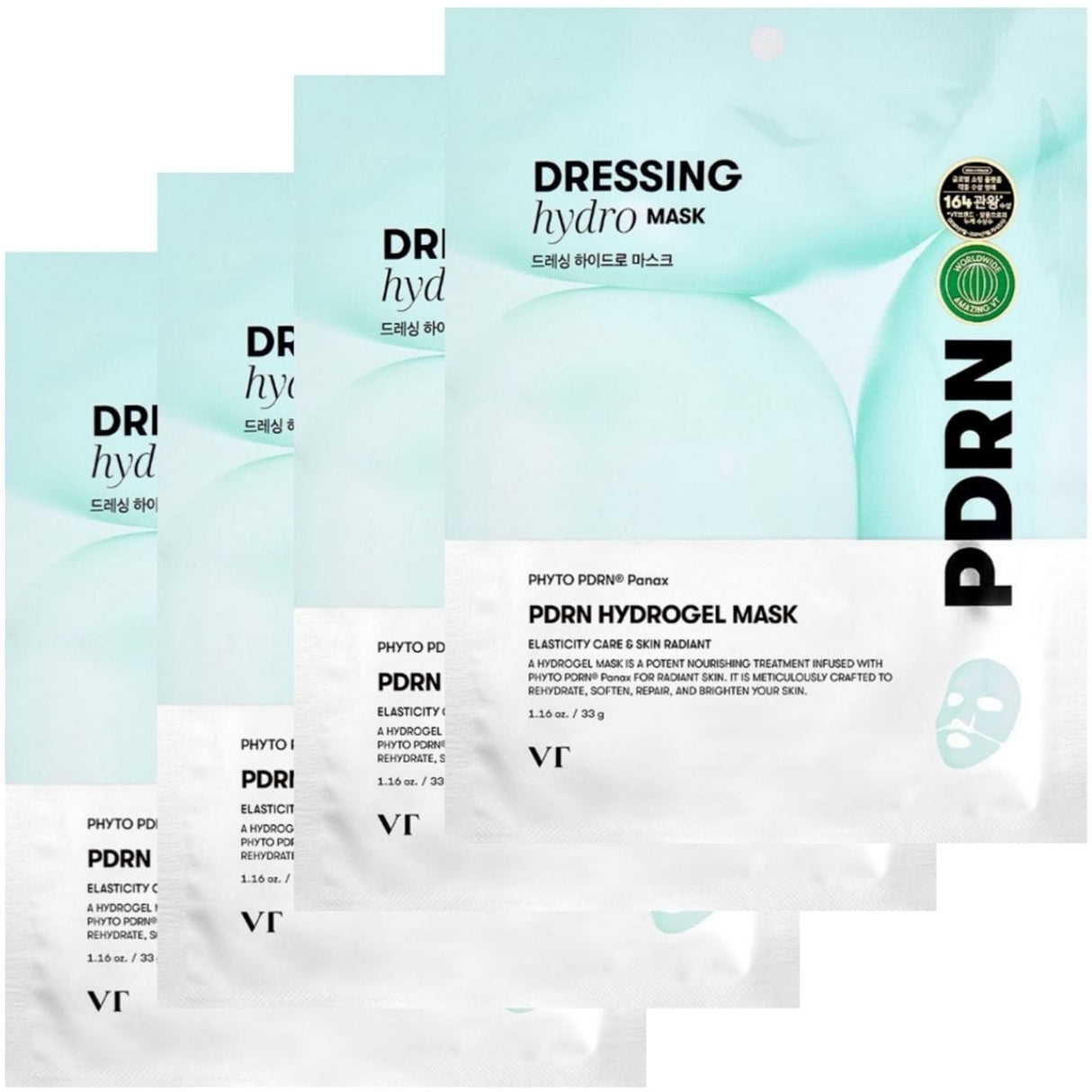 VT Cosmetics PDRN VT Hydrogel Face Mask - 4 Pieces