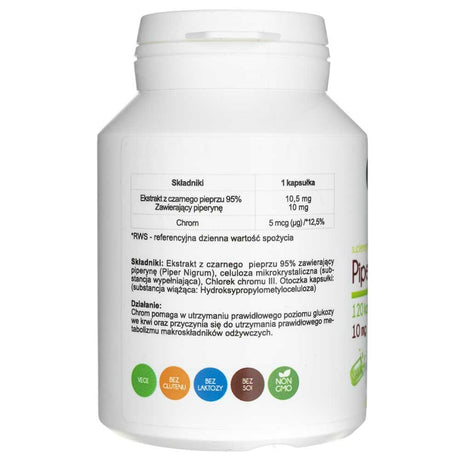 Aliness Piperin 95% 10 mg - 120 pflanzliche Kapseln