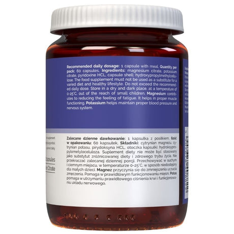 Vitaler's Magnesium 100 mg + Kalium 150 mg + Vitamin B6 6 mg - 60 Kapseln