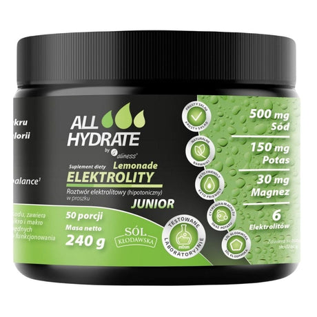 Aliness ALLHydrate Electrolytes Junior, Lemonade - 240 g