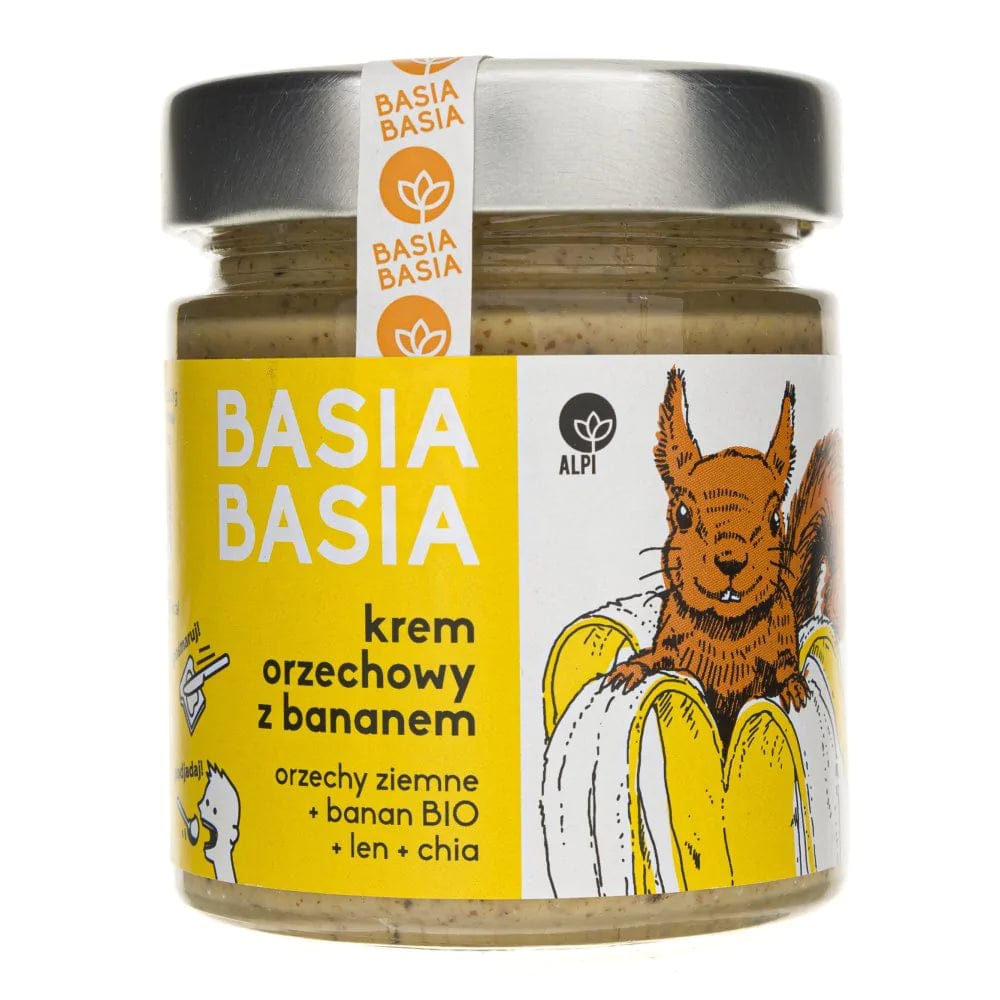 Alpi Basia Basia Peanut Cream with Banana Chia and Flax - 210 g