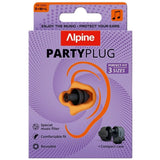 Alpine PartyPlug Multisize Earplugs - Black (3 Sizes)