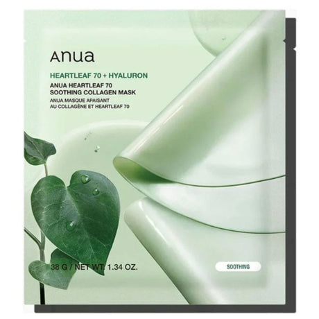 Anua Heartleaf 70 Soothing Collagen Mask - 4 Pieces