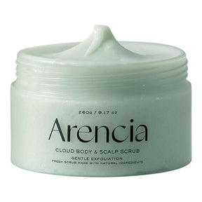 Arencia Fresh Cloud Body & Scalp Scrub, Mint and Lily - 260 g