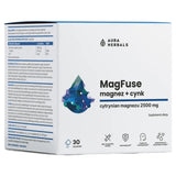 Aura Herbals MagFuse: Magnesium + Zinc, Orange - 30 Sachets