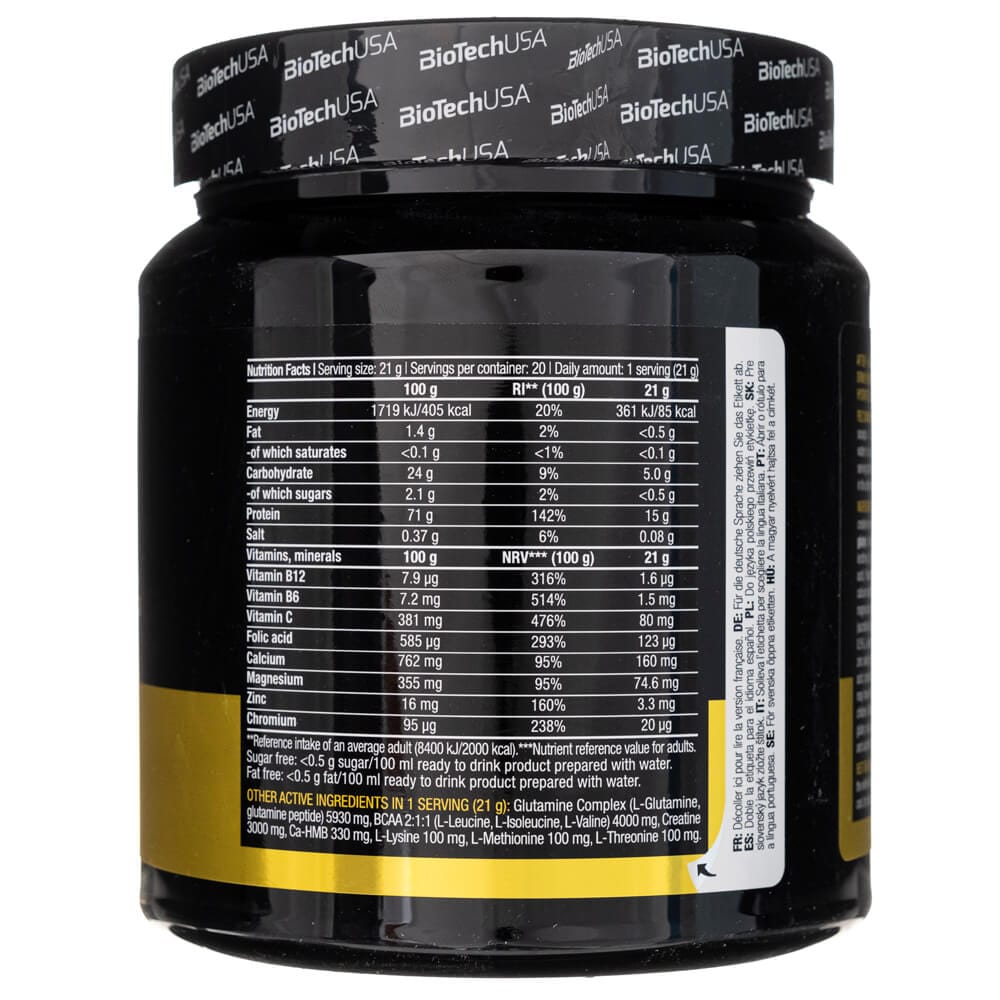 BioTech USA After Post-Workout Drink Powder with Amino Acids, Green Apple Flavoured - 420 g