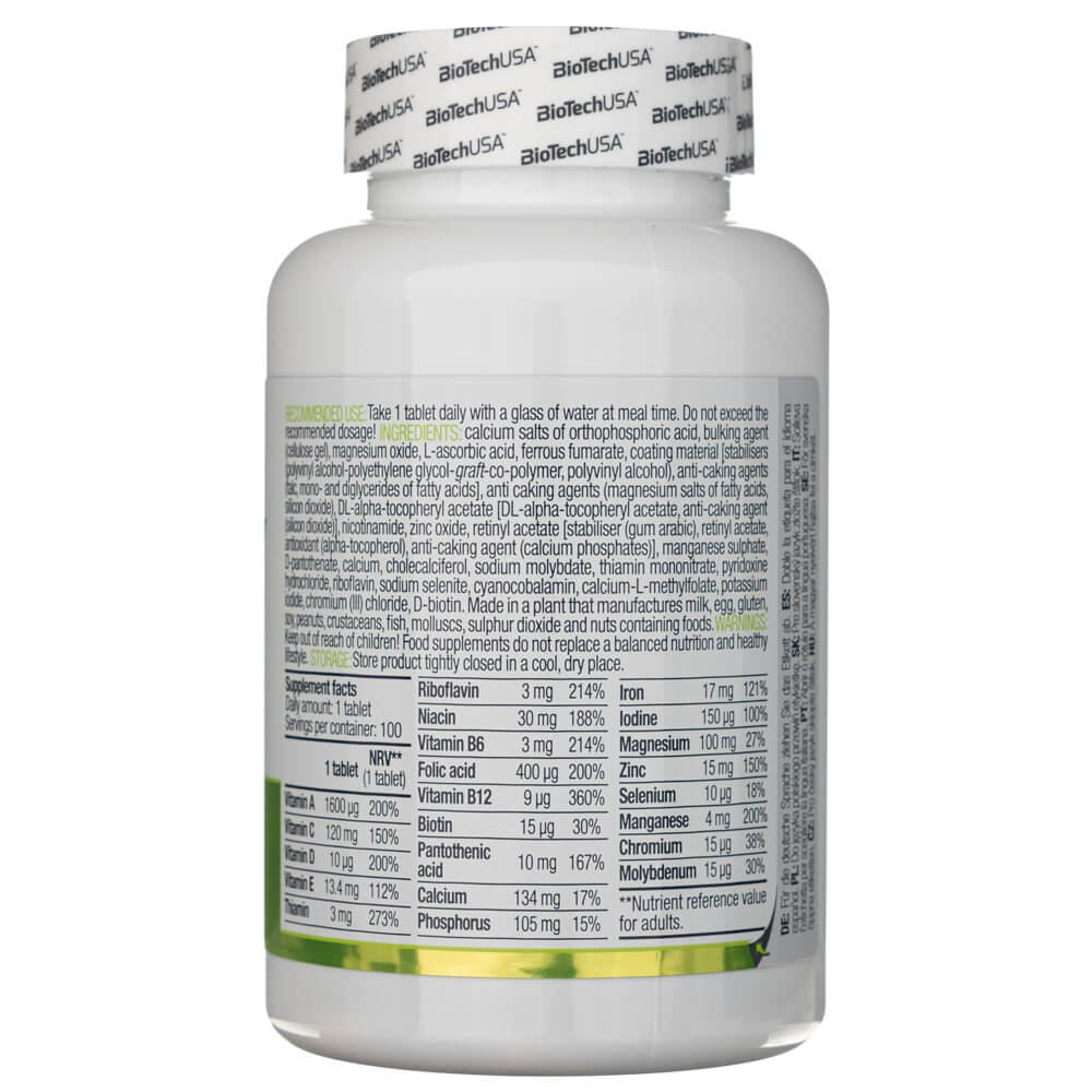 BioTech USA One-A-Day Multivitamin - 100 Tablets