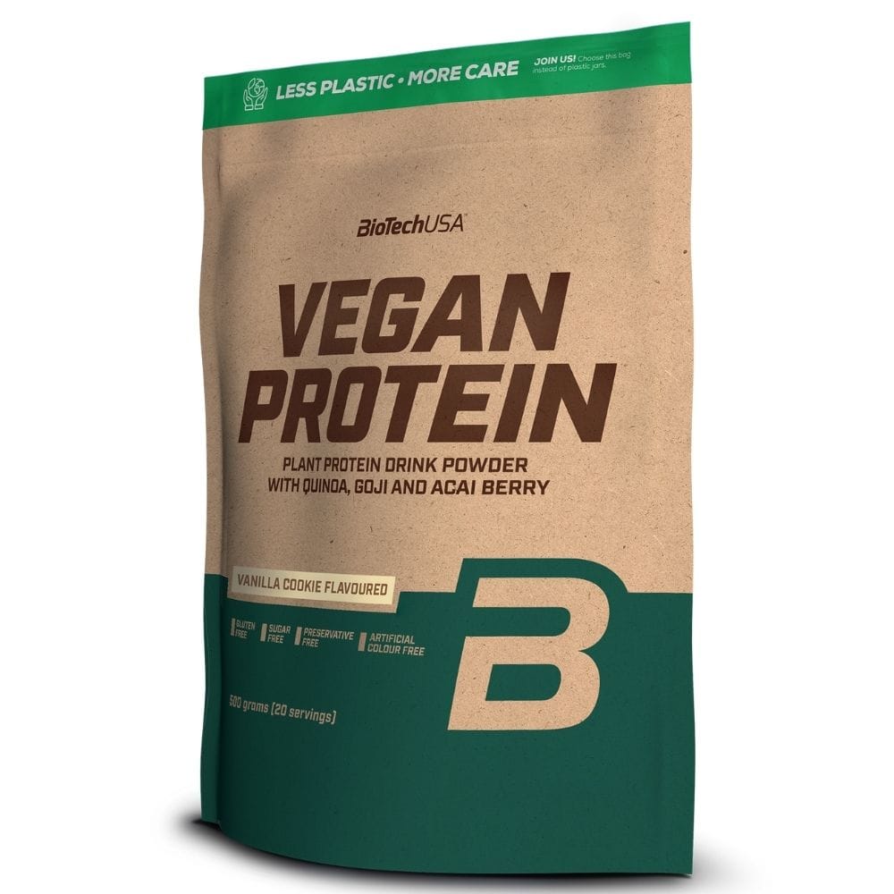 BioTech USA Vegan Protein, Vanilla Cookie Flavoured - 500 g