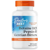 Doctor's Best Betaine HCL Pepsin & Gentian Bitters - 360 Capsules