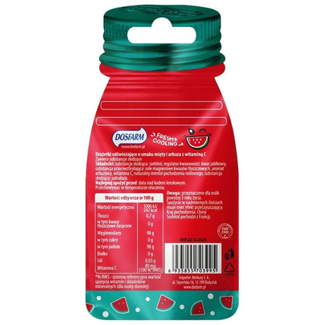 Dosfarm Refreshing Dragees with Vitamin C, Mint and Watermelon - 16 g