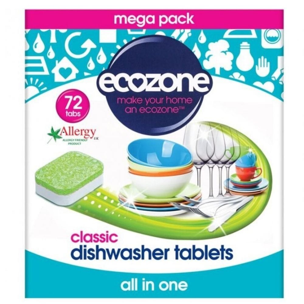 Ecozone Dishwasher Tablets - 72 Pieces