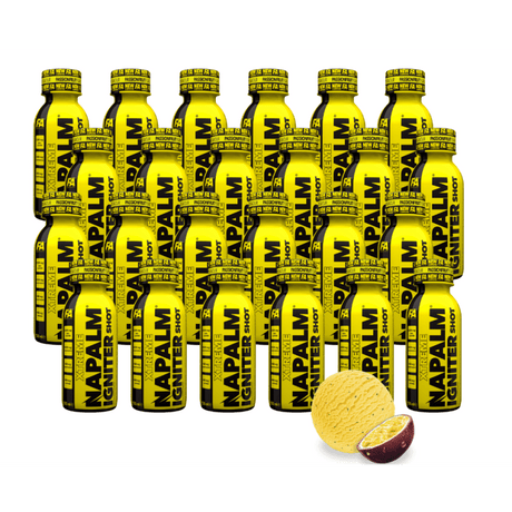 Fitness Authority Napalm Igniter Pre-workout Shot, Passion Fruit - 24 x 120 ml