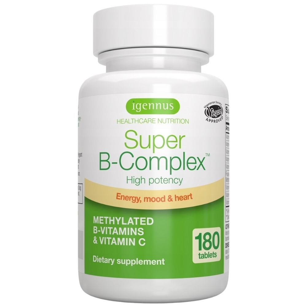Igennus Vitamin B-Complex with Methylfolate - 180 Tablets