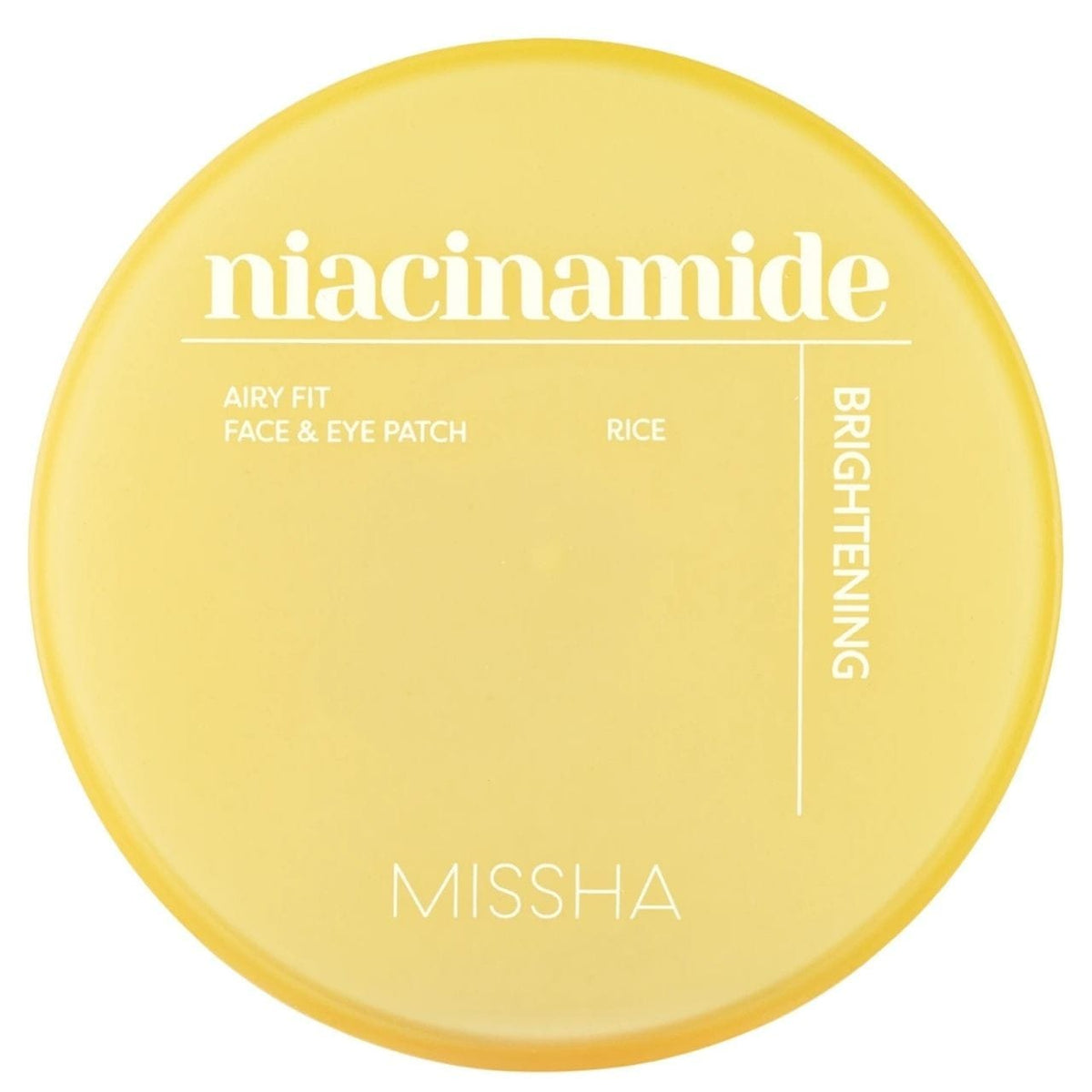 Missha Airy Fit Niacinamide Brightening Face & Eye Patch - 60 Pieces