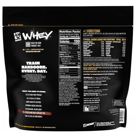 Mutant Whey, Triple Chocolate - 2270 g