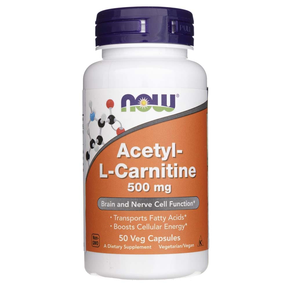 Now Foods Acetyl-L-Carnitine 500 mg - 50 Veg Capsules