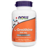 Now Foods L-Ornithine 500 mg - 120 Veg Capsules