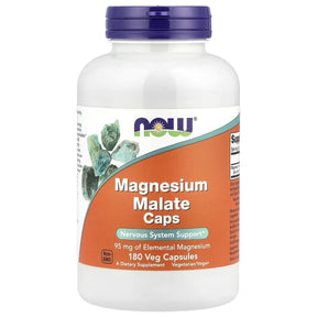 Now Foods Magnesium Malate 95 mg - 180 Capsules