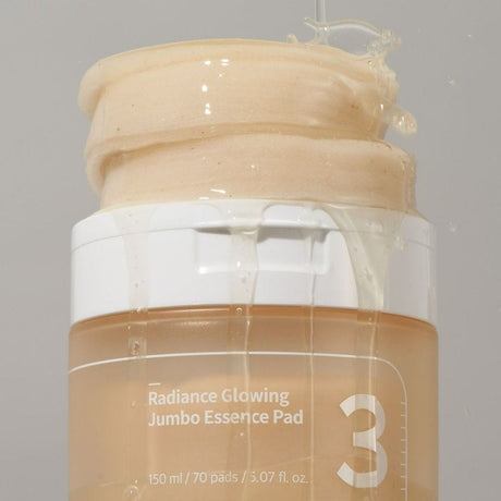 Numbuzin No.3 Radiance Glowing Jumbo Essence Pad - 70 Pieces