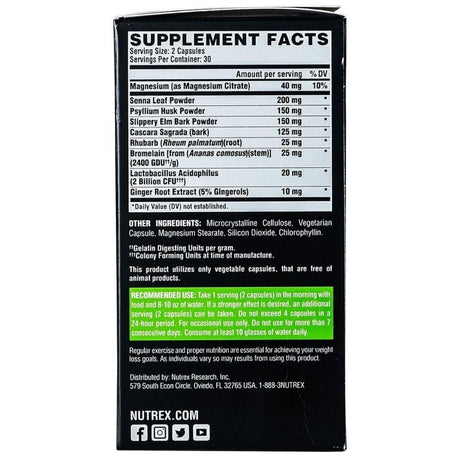 Nutrex Research Lipo-6 Black Cleanse & Detox - 60 Capsules