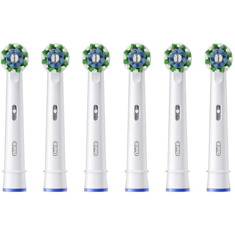 Oral-B Heads Cross Action Electric Toothbrush Heads, White - 6 Pieces