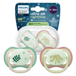 Philips Avent Ultra Air Nighttime Orthodontic Pacifier 6-18 m - 2 Pack