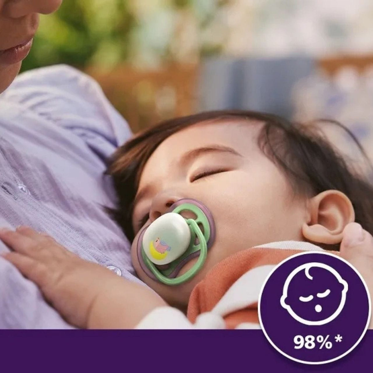 Philips Avent Ultra Air Nighttime Orthodontic Pacifier 6-18m - 2 Pieces