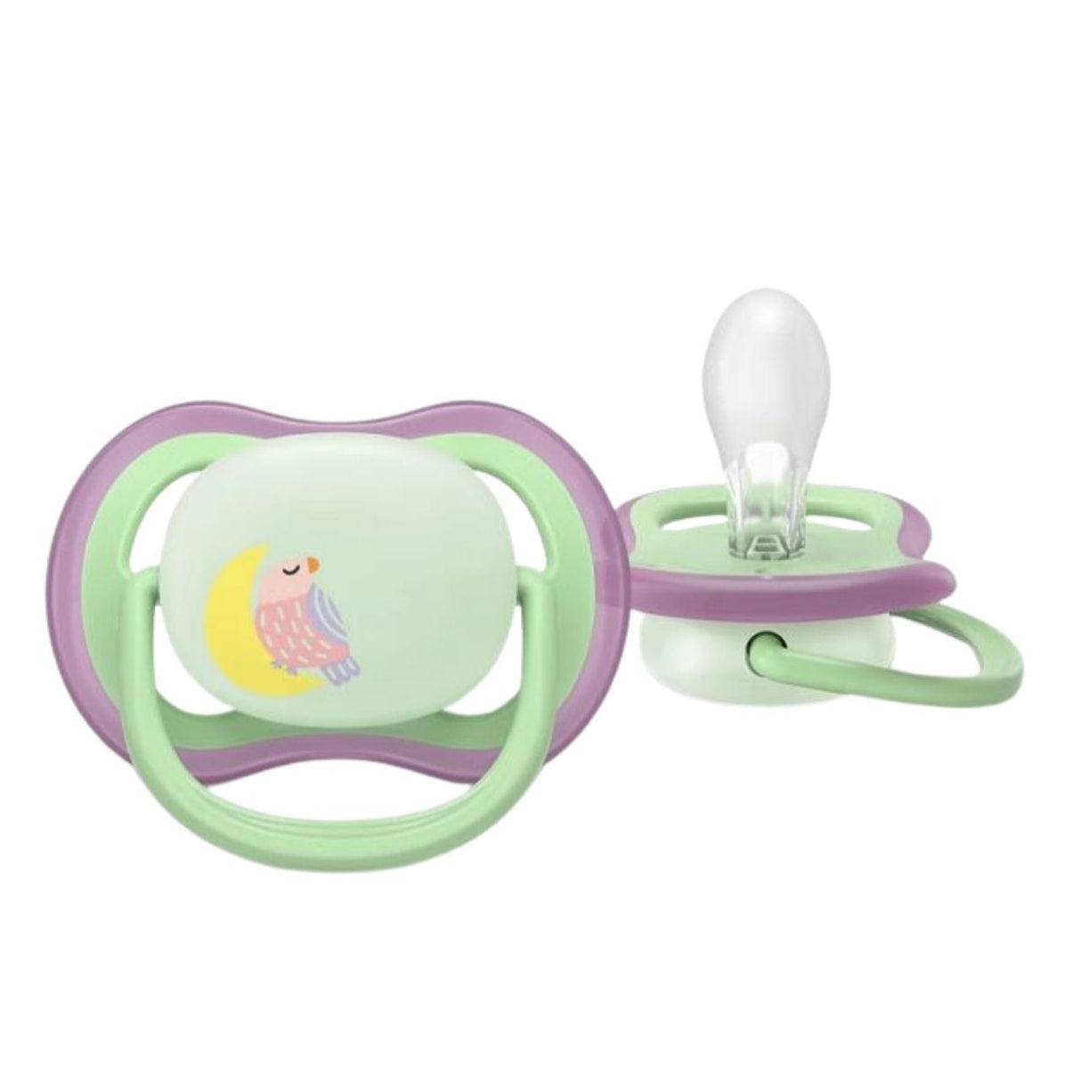 Philips Avent Ultra Air Nighttime Orthodontic Pacifier 6-18m - 2 Pieces
