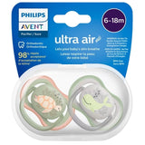 Philips Avent Ultra Air Pacifier, 6-18 Months, Boy - 2 Pieces