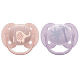 Philips Avent Ultra Soft Pacifier, 0-6 Months, Girl - 2 Pieces