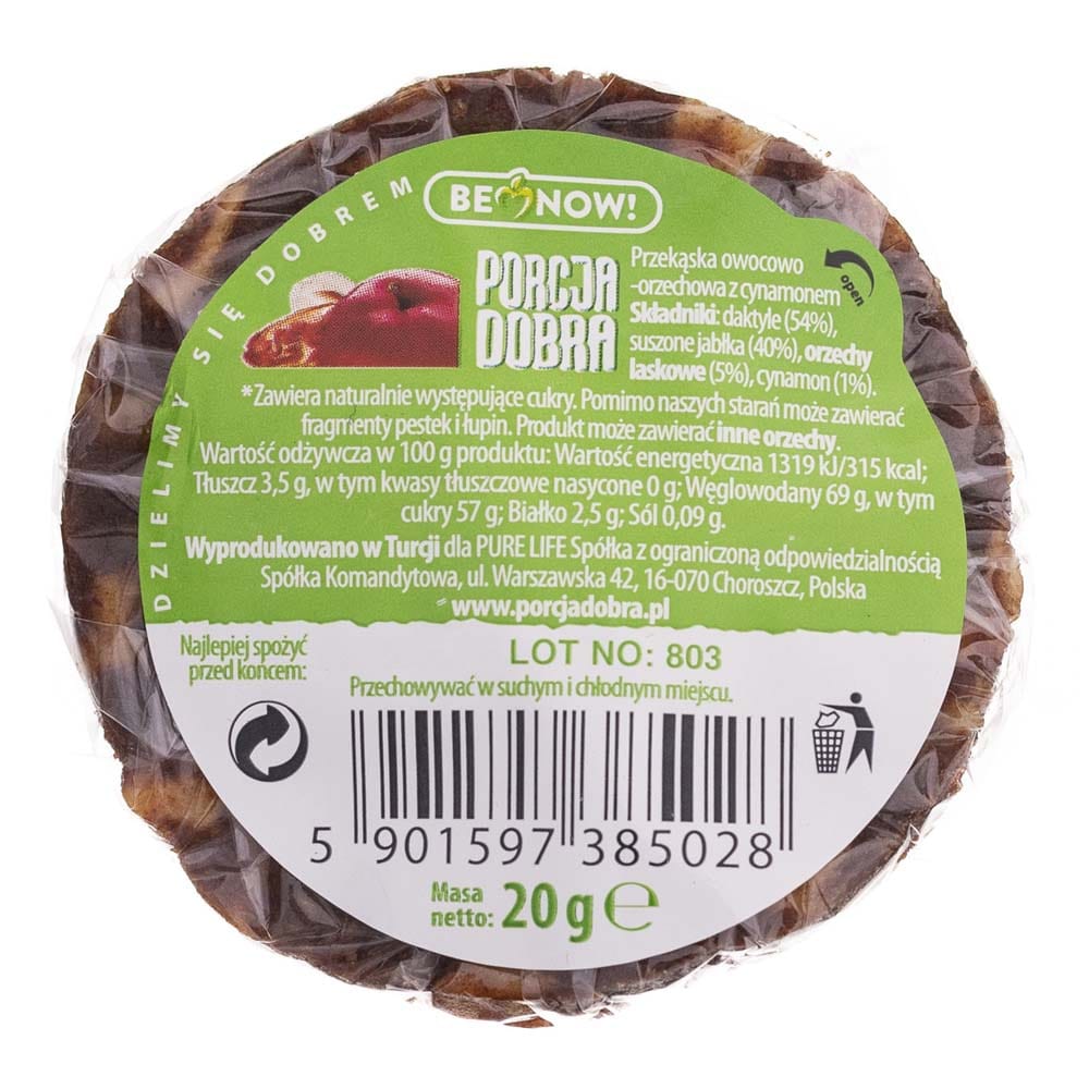 Porcja Dobra Fruit and Nut Disc with Cinnamon - 20 g