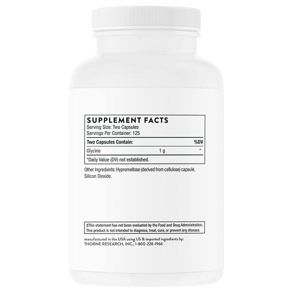 Thorne Research Glycine 500 mg - 250 Capsules