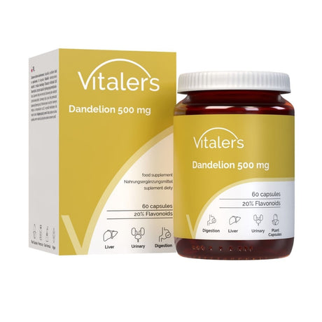 Vitaler's Dandelion Extract 500 mg - 60 Capsules