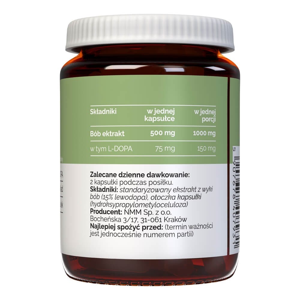 Vitaler's Fava Bean Extract (L-DOPA) 500 mg - 60 Capsules