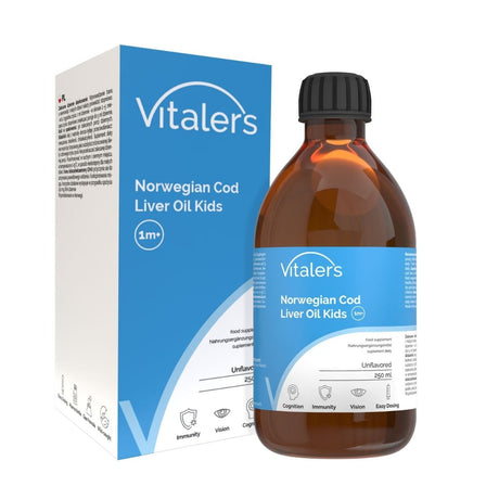 Vitaler's Junior Omega-3 Norwegian Cod Liver OIl 1200 mg - 250 ml