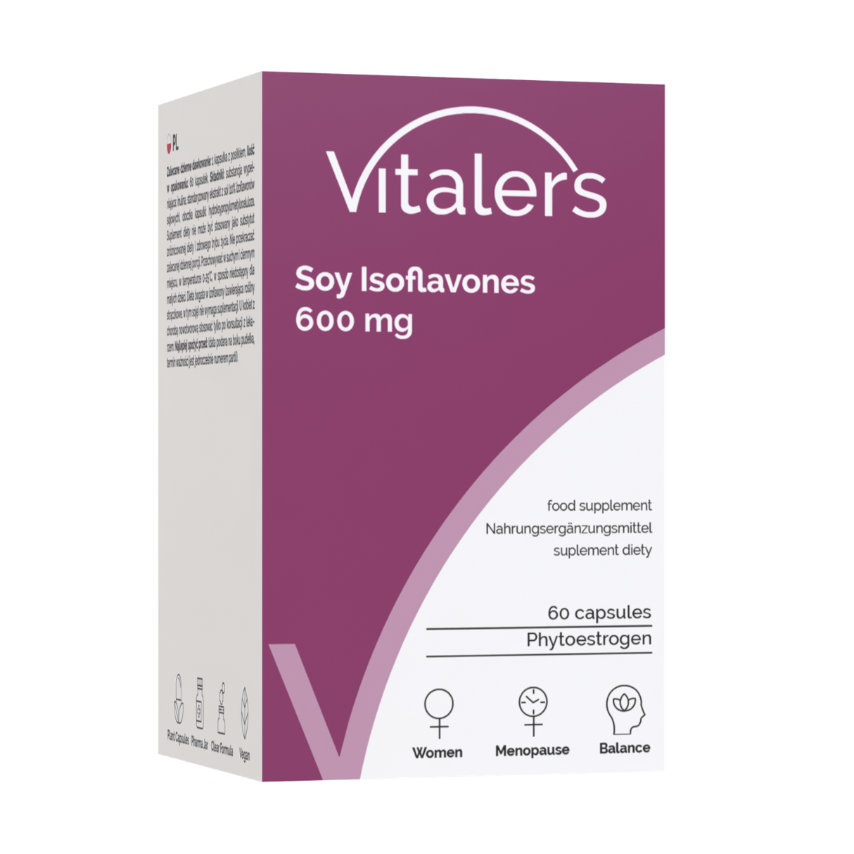 Vitaler's Soy Isoflavones 600 mg - 60 Capsules