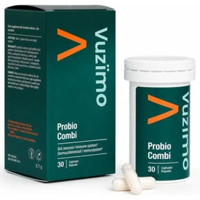 Vuzïmo Probio Combi, Probiotic with Zinc and Biotin - 30 Capsules