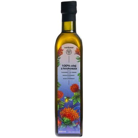 Wellbear Safflower Oil Cold Pressed - 500 ml